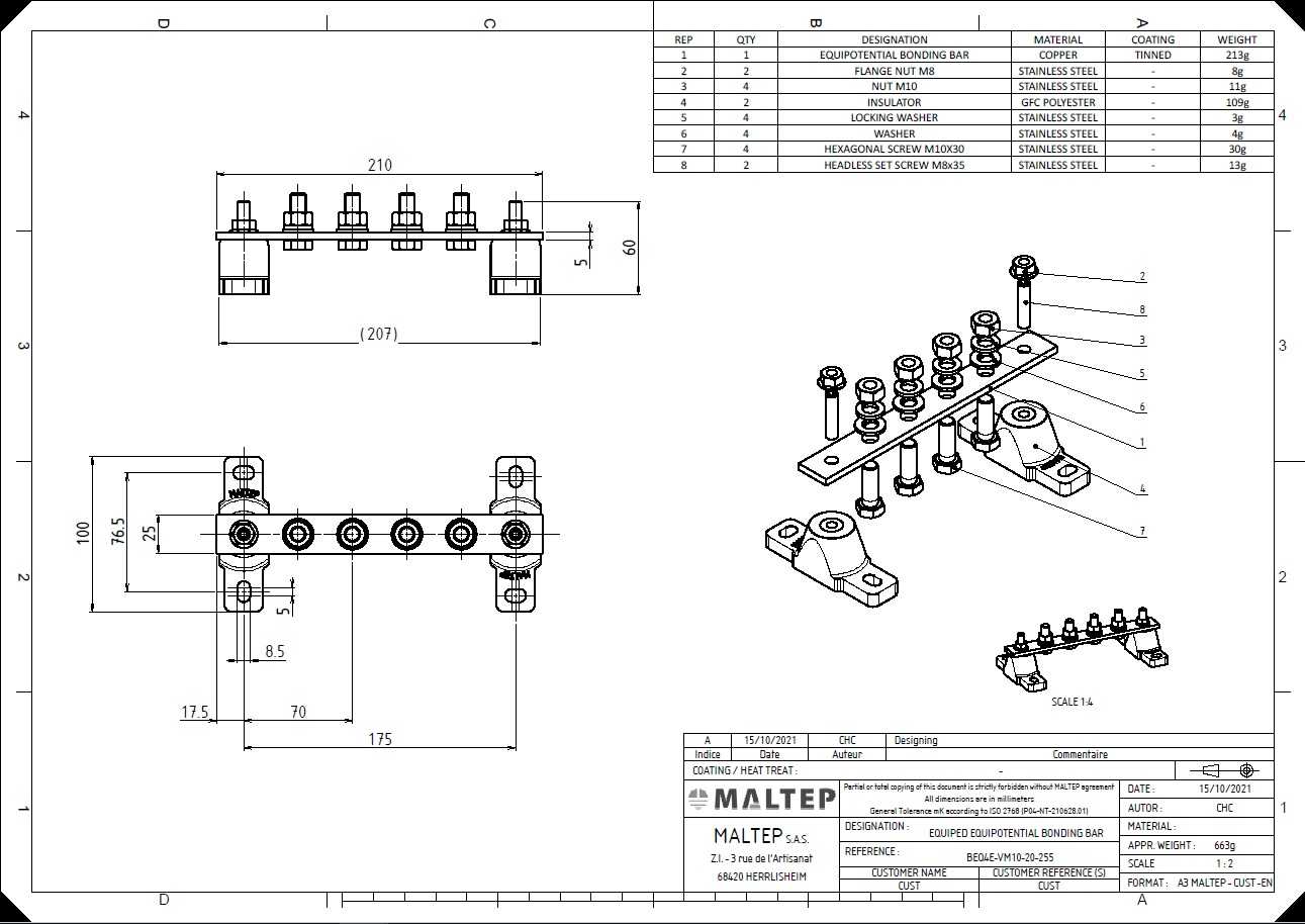 Products Equipotential bonding bars